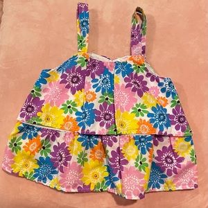 Flower Power Retro Toddler Summer Top